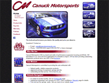 Tablet Screenshot of canuckmotorsports.com